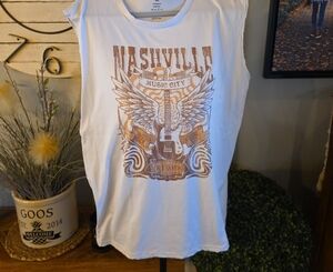 Nashville Music City Graphic Tank Top